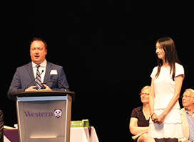 Yuru Huang, student gold medal winner